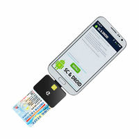 ZOWEETEK Type C lecteur de carte ISO 7816 lecteur écrivain carte à puce prise en charge EMV CAC ID IC SIM SIS ATM banque et crédit lecteur de carte à puce