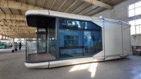 Chargement des maisons mobiles de camping intelligent New Century Outdoor Mobile Creative Space Capsule House