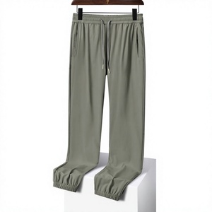 Pantalones Casuales de Invierno para Hombre <span class=keywords><strong>Wusi</strong></span>, de Seda de Hielo, para Hombres de Mediana Edad, Ajustados, con Cintura Elástica, de Poliéster - Product Image 5
