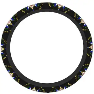 Phổ Kích thước 15 inch EL salvador cờ đàn hồi chỉ đạo Wheel bìa với tùy chỉnh in ấn - Product Image 4