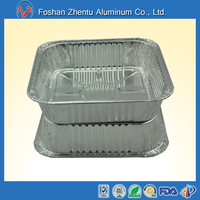 Barquettes jetables en aluminium PUSHUN SPL-205A 8x8 pouces, récipients rectangulaires de 8 pouces avec couvercle en plastique, écologiques, qualité alimentaire, pour la cuisson
