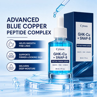 Sérum Visage Anti-Âge et Réparateur Éclaircissant au Peptide GHK-Cu, Niacinamide et Acide Hyaluronique Snap-8
