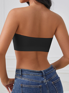 <span class=keywords><strong>Soutien</strong></span>-<span class=keywords><strong>gorge</strong></span> <span class=keywords><strong>bandeau</strong></span> push-up sans bretelles, sans couture, sans armatures, respirant, style simple noir, <span class=keywords><strong>grande</strong></span> <span class=keywords><strong>taille</strong></span>, fermeture avant, sexy, pour femmes - Product Image 5