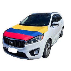 Premium Custom Colombia Flag Car Hood Cover Accesorio de vehículo de impresión digital para carnaval y desfiles nacionales - Product Image 2