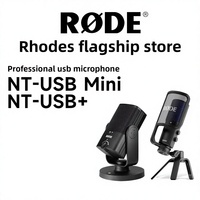 Microphone professionnel RODE NT-USB MINI pour ordinateurs portables, karaoké, voix off, streaming en direct, enregistrement sur téléphone portable