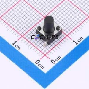 TS-1095PS-A10B2-C3D2 Tactile Switch SMD-4P,6x6mm Switch Single Pole Single Throw Round Button 1.8N Vertical Mount - Product Image 1