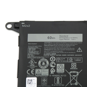 Batterie d'ordinateur portable PW23Y RNP72 TP1GT pour <span class=keywords><strong>DELL</strong></span> <span class=keywords><strong>XPS</strong></span> <span class=keywords><strong>13</strong></span> <span class=keywords><strong>15</strong></span> 9360 9350 9343 9560 batterie d'ordinateur portable rechargeable - Product Image 2