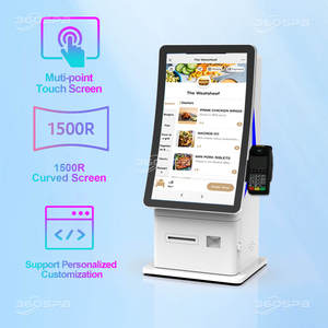 360spb sdp23a tự phục vụ Màn hình LCD cong kiosk với NFC máy in tất cả trong một bảng tương tác Countertop kiosk thiết bị đầu cuối - Product Image 2