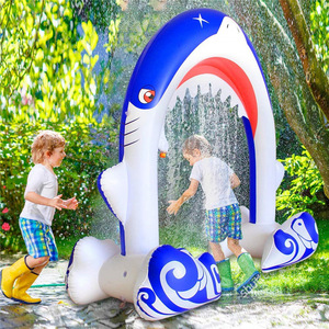 Inflatable Shark Arch Water Spray Play Mat 180Cm Outdoor PVC Kids Toy Game Props - Product Image 2