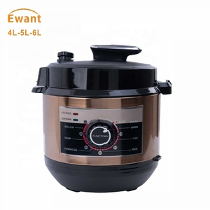 Olla a Presión Eléctrica Ewant de 6L y 1000W, de Acero Inoxidable, Multiusos 13 en 1, Control Digital Automático, para Uso Doméstico - Product Image 2