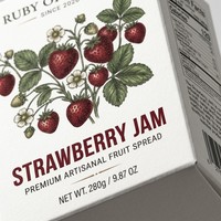 Caja Cuadrada Ecológica Personalizada con Laminado Mate y Cierre Tipo Tuck End para Envasado de Botellas de Mermelada de Frutas