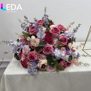LEDA Wedding Supplies 60CM Pink <b>Artificial</b> <b>Flower</b> Ball <b>Artificial</b> <b>Flower</b> Ball Wedding Centerpiece For Events Decor - Product Image 4