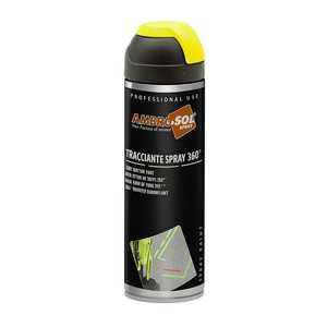AmbroSol Tracriante Spray 360 Vernice Spray per Uso Professionale su Asfalto, Muri, Legno, Asciugatura Rapida, Arancione - Product Image 1
