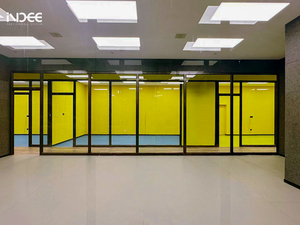 Oem ODM không gian hiện đại Thiết kế cong kính văn phòng phân vùng tường tùy chỉnh cách âm Bảng điều chỉnh điều chỉnh linh hoạt cho các trường học - Product Image 4