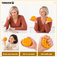 Jouets Squishies TONGXIN : Squishies Croustillants, Squishies en Pâte, Squishies Gaufre, Squishies Mochi, Jouets Anti-stress, Fidgets de Bureau