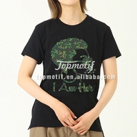 Mode féminine personnalisée Afro fille béni Diva Camouflage transfert de chaleur conception strass fer sur Appliques