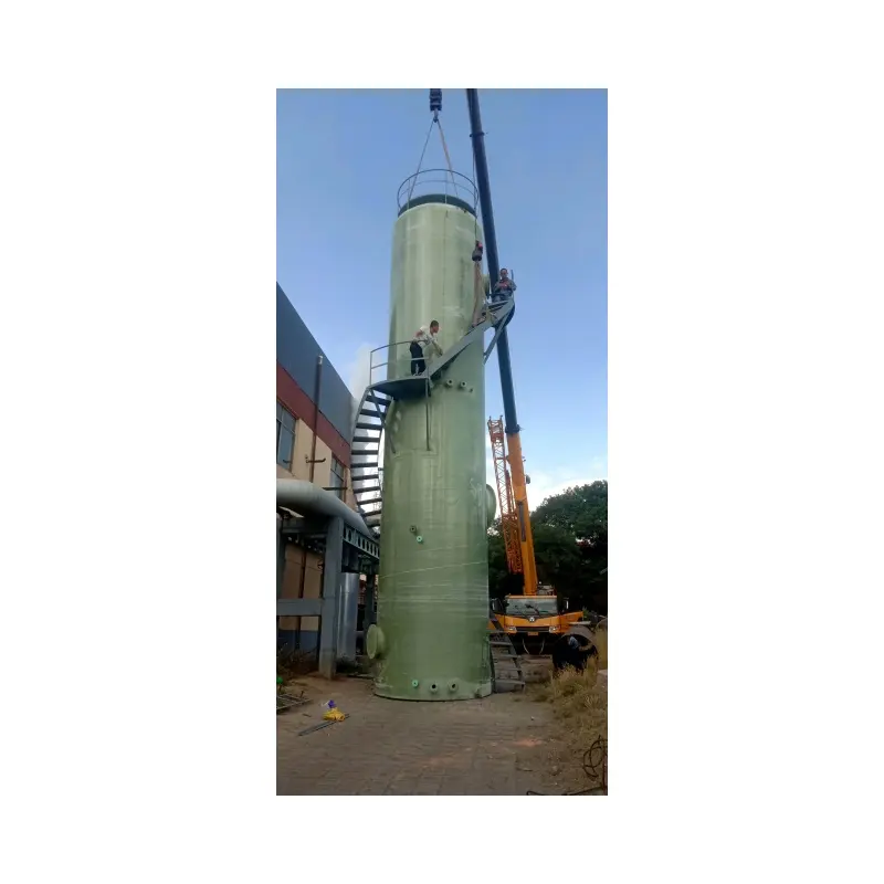 High Quality Spray Desulfurization Tower Wet Spraying Purification Frp Tower Gas Scrubber Price/desulfurization Scrubber