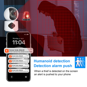 Cámara de Seguridad Inteligente Tuya para Interiores, 6MP, Doble Lente, PTZ, Inalámbrica, con Audio Bidireccional, Wifi, para Bebés - Product Image 3