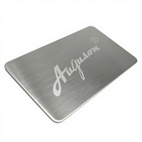 Label Nama Logam Aluminium 3D Embossed Laser Engraved Custom dengan Layanan Desain Gratis untuk Promosi