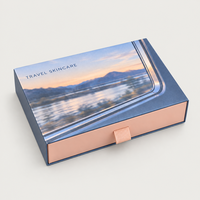 Boîtes d'emballage cadeau pour cosmétiques populaires, recyclables, luxueuses, rigides, en papier couché, avec logo personnalisé