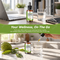 Aeglewell OEM Exportation Transfrontalière Gouttes Liquides de Corossol Naturelles Végétariennes pour Femmes Soin Anti-Stress avec Graviola et Vitamine C