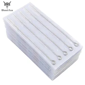 50pcs קעקוע מחטי RL פלדה חד פעמי קעקוע מעוקל עגול אוניית בדרגה גבוהה קעקוע מחט קעקוע ציוד חינם