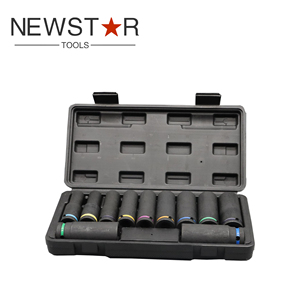 Crmo 35-Mảnh Cấp Công Nghiệp Không Khí Tác Động Ổ Cắm Thiết Lập <span class=keywords><strong>1</strong></span>/2 Metric Cờ Lê Màu Đen Kết Thúc Cho Bảo Trì Xe OEM Tùy Chỉnh - Product Image 4