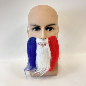 Tùy Chỉnh Theo Chủ Đề Masquerade Đảng Vui Râu Đỏ Tự Dính USA Kỳ Nghỉ Quốc Gia Râu Sang Trọng Râu Để Bán - Product Image 2