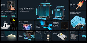 Sovol SV07PLUS Klipper <span class=keywords><strong>Impresora</strong></span> <span class=keywords><strong>3D</strong></span> de alta velocidad 500 mm/s Tamaño de construcción grande 300*300*350mm <span class=keywords><strong>Impresora</strong></span> <span class=keywords><strong>3D</strong></span> FDM grande 1 año de garantía - Product Image 6