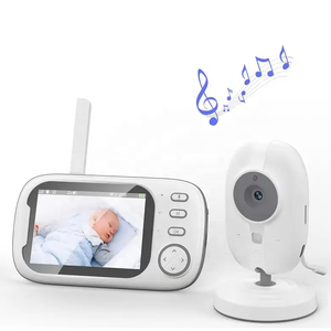 Moniteur bébé LCD 3,5 pouces avec 2 caméras, mode VOX sans fil, audio bidirectionnel, vision nocturne, affichage de la température, moniteur pour soins aux personnes âgées - Product Image 5