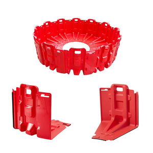 Porte d'inondation en alliage d'aluminium blanc et barrière de sécurité anti-inondation rouge non réfléchissante - Product Image 4