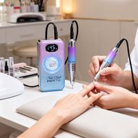 Lampe UV professionnelle 2-en-1 XSUSV-714 36W pour ongles, perceuse à ongles 45000 tr/min, machine de manucure portable rechargeable
