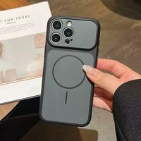 Casing Ponsel Magnetik Warna Asli Matte Frosted untuk iPhone 18 Pro Max 17 16 15, Pelindung Lensa Anti Benturan, Penutup Belakang