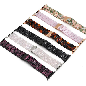 Smartwatch di lusso da donna <span class=keywords><strong>cinturino</strong></span> da polso in resina trasparente <span class=keywords><strong>cinturino</strong></span> per <span class=keywords><strong>Apple</strong></span> <span class=keywords><strong>Watch</strong></span> serie 10 9 8 <span class=keywords><strong>7</strong></span> 6 <span class=keywords><strong>cinturino</strong></span> - Product Image 4