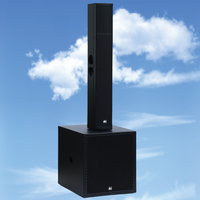 Caisson de basses actif 600W avec haut-parleur de colonne de 18 \ "Line Array Solutions audio portables Système de sonorisation intégré Impédance 8ohm