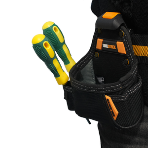 Free Sample High Quality Waterproof Leather Electrician <b>Tool</b> Belt Bag Multi <b>Tool</b> Storing Pouch Professional Carpenter <b>Tool</b> - Product Image 6