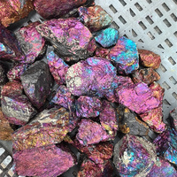 Pierres semi-précieuses brutes originales en gros, cristal de bornite brut pour la décoration