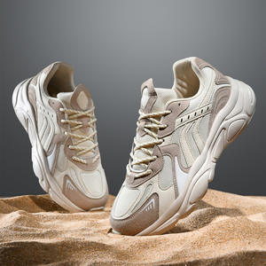 Осенние унисекс кроссовки большого размера, дышащие, повседневные, с верхом из натуральной кожи, подошвой из ЭВА, модные, универсальные, спортивные. - Product Image 4