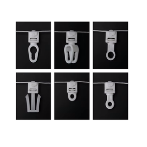 Personnalisable POM <span class=keywords><strong>plastique</strong></span> incurvé fenêtre pli piste glisse transporteurs rideaux coureurs curseur <span class=keywords><strong>pour</strong></span> tente fenêtres <span class=keywords><strong>rideau</strong></span> cintre - Product Image 2