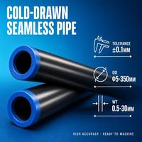 Tuyau en acier allié sans soudure étiré à froid, surface galvanisée, norme JIS, sur mesure pour la structure de conduites de fluides hydrauliques, chaudières et forages