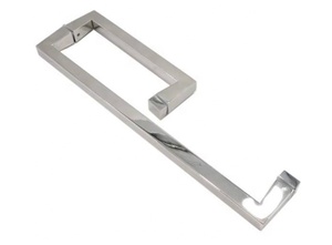 Moderno en forma de L Back-to-Back Cabina de ducha de acero inoxidable tipo G Pull Square Tube Tiradores de puerta de vidrio templado para vidrio - Product Image 3