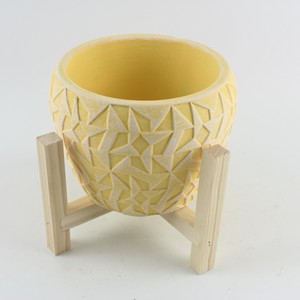 Piccolo <span class=keywords><strong>Vaso</strong></span> Rotondo in <span class=keywords><strong>Cemento</strong></span> Fatto a Mano per Uso Interno/Esterno, Design Classico, Vasi da Giardino in Stile Francese - Product Image 3