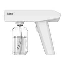 Nieuwe Hand-Held Elektrische Spuiten Huishouden Water Aanvullen Instrument Nano Blauw Licht Verneveling Gun Nano Spray