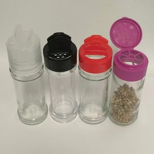 Mini <span class=keywords><strong>3</strong></span> OZ glazen kruidenpotjes met deksel, schuifdeksel en strooier - Product Image 4