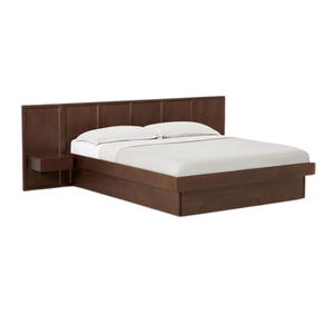 Base de Cama con Plataforma de Teca Graz, Tamaño Queen/King, con Cabecera de Panel Elegante, Diseño Moderno para un Aspecto Refinado en el Dormitorio - Product Image 2