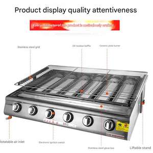 Grill à gaz professionnel à surface plate, plaque de <span class=keywords><strong>cuisson</strong></span> robuste pour restaurant, petit-déjeuner, <span class=keywords><strong>cuisson</strong></span> de hamburgers - Product Image 6
