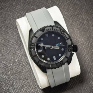 ساعة رجالية ميكانيكية أوتوماتيكية عالية الجودة مع زجاج ياقوتي وسوار مطاطي وتقويم وإضاءة ليلية - Product Image 6