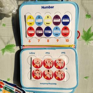 Vente flash : Tissu en <span class=keywords><strong>feutre</strong></span> Montessori, planche d'activités éducative, livre d'histoires silencieux pour les tout-petits, les bébés, les enfants, jouet pour enfants - Product Image 2