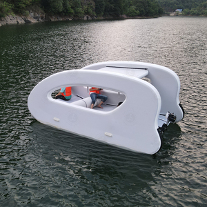 Popular 2024 New Inflatable Cruise Pontoon Solar Powered <strong>Catamaran</strong> <strong>Foldable</strong> Solar Boat House for Sale - Product Image 4