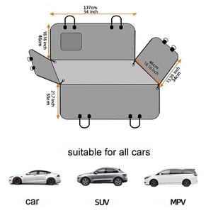 2026 Best Seller Waterproof Breathable Oxford Pet Car Seat Cover Non-Slip Rear Back <b>Hammock</b> 600D Oxford for Dogs - Product Image 5